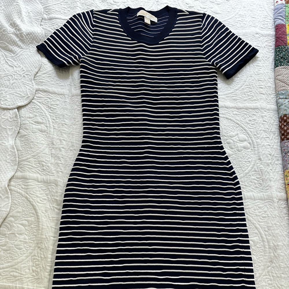 Michael Kirs women’s ottoman stripe bodycon dress